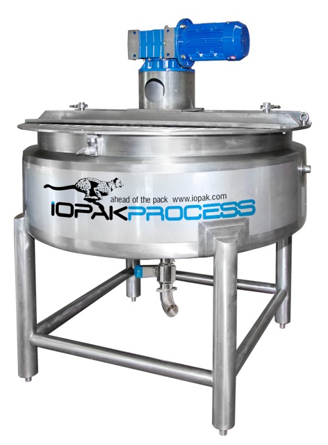 Cookers/Fryers - IOPAK Dimple plated 500L Jacketed Evaporative Cooker (thickening pan)